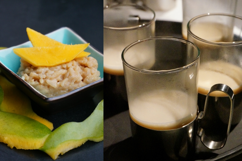 Dirty Chai rijstdessert met mango